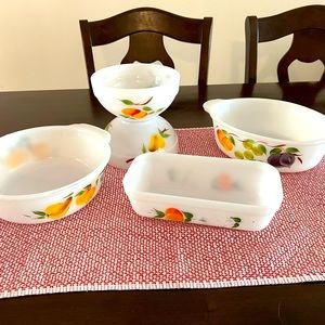 Fire king gay fad lot 5 pcs